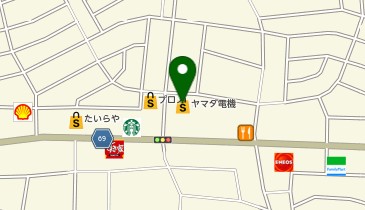 ヤマダデンキ テックランド宇都宮テクノ店の地図画像