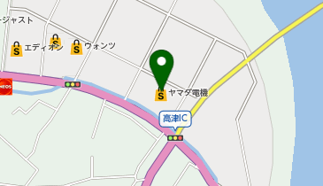 ヤマダデンキ テックランド益田店の地図画像