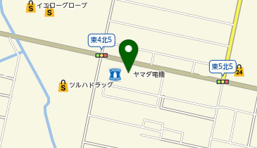 ヤマダデンキ テックランド美唄店の地図画像