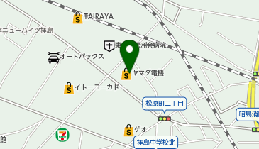 ヤマダデンキ テックランド昭島店の地図画像