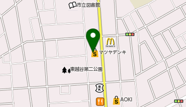 ヤマダデンキ マツヤデンキ越谷店の地図画像