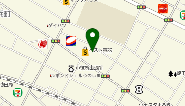 ヤマダデンキ テックランド宇部中央店の地図画像