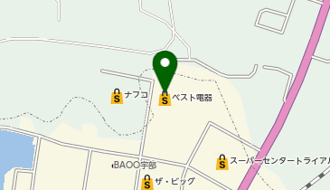 ヤマダデンキ テックランド宇部北店の地図画像