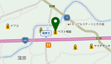 ヤマダデンキ ベスト電器福岡八女店の地図画像