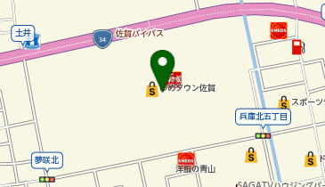 ヤマダデンキ ベスト電器佐賀本店の地図画像