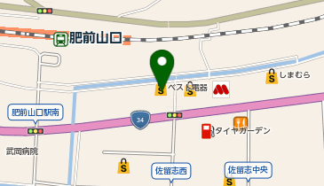 ヤマダデンキ ベスト電器江北店の地図画像