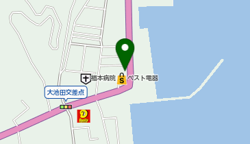 ベスト電器牛深店の地図画像