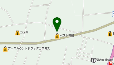 ヤマダデンキ ベスト電器ゴトー菊池店の地図画像