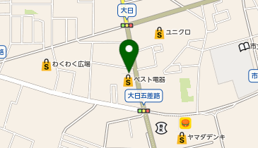 ベスト電器SS石井電器店の地図画像