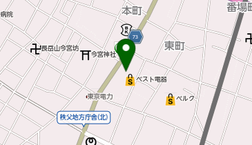 ヤマダデンキ ベスト電器ヤオ秩父店の地図画像