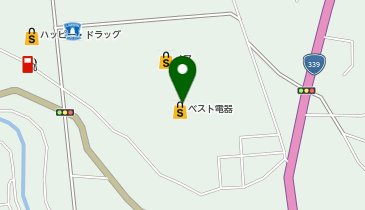 ヤマダデンキ ベスト電器金木タウンセンター店の地図画像