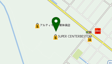ヤマダデンキ ベスト電器BESTOM東神楽店の地図画像