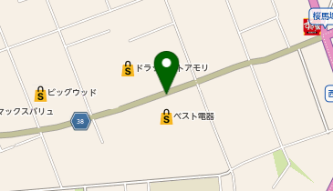 ヤマダデンキ ベスト電器大村東店の地図画像