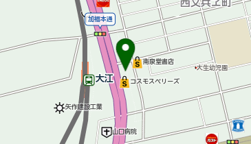 ヤマダデンキ コスモスベリーズ大江店の地図画像