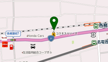 ヤマダデンキ コスモスベリーズ各務原店の地図画像