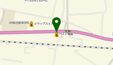 ヤマダデンキ ベスト電器阿蘇一の宮店の地図画像