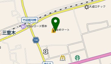 ヤマダデンキ テックランド菊陽店の地図画像