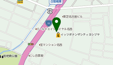 ヤマダデンキ テックランドヨシヅヤ名西店の地図画像