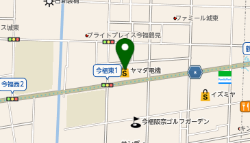 ヤマダデンキ テックランド今福東店の地図画像