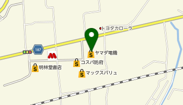 ヤマダデンキ テックランド防府店の地図画像