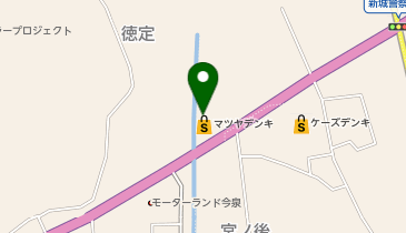 マツヤデンキ新城店の地図画像