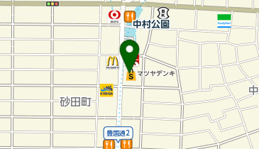 マツヤデンキ中村店の地図画像