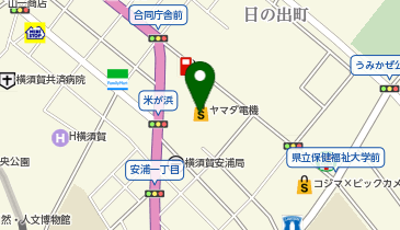 ヤマダデンキ テックランド横須賀店の地図画像