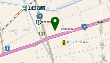 ヤマダデンキ マツヤデンキ土佐山田店の地図画像