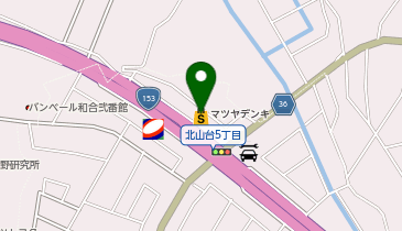 ヤマダデンキ マツヤデンキ東郷店の地図画像