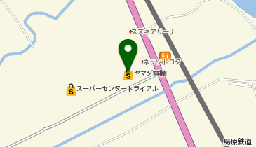 テックランド島原店の地図画像