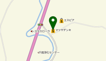 ヤマダデンキ マツヤデンキせんまや店の地図画像