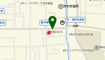 さくら薬局 茨木東中条店の地図画像