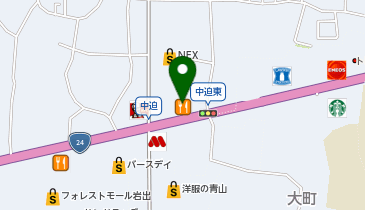 餃子の王将 岩出東店の地図画像