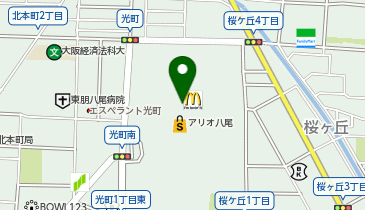 餃子の王将 アリオ八尾店の地図画像