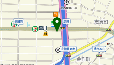 餃子の王将 黒川店の地図画像