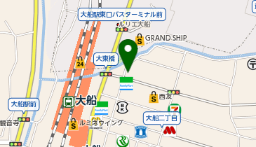 餃子の王将 大船駅笠間口店の地図画像