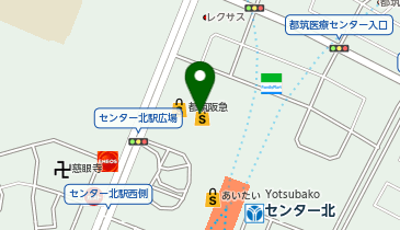 餃子の王将 モザイクモール港北店の地図画像