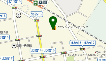 餃子の王将 イオン桑園店の地図画像