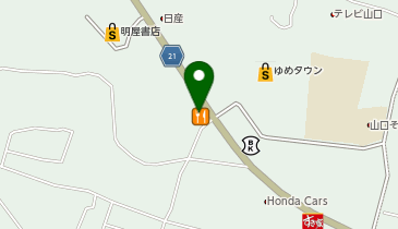 餃子の王将 山口店の地図画像