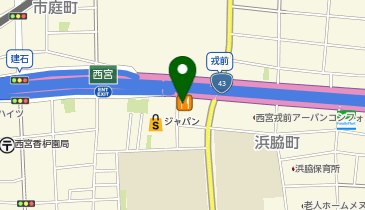 餃子の王将 西宮えびす前店の地図画像