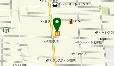 餃子の王将 高知御座店の地図画像