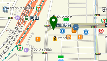 魚民 岡山駅前店の地図画像