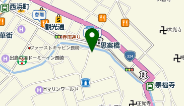 笑笑 長崎思案橋店の地図画像