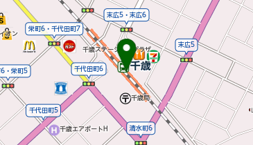 千年の宴 千歳西口駅前店の地図画像