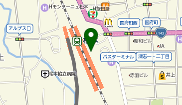 目利きの銀次 松本東口駅店の地図画像
