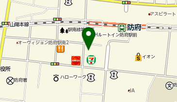 かみふうせん 防府港口駅前店の地図画像