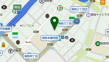 魚民 築地駅前店の地図画像