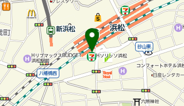 白木屋&times;バリヤス酒場 浜松南口駅前店の地図画像