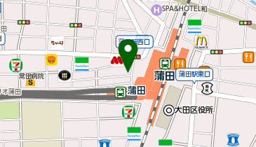 コクミンドラッグ西蒲田店の地図画像