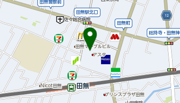 コクミンドラッグ田無店の地図画像